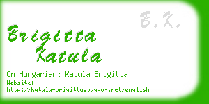 brigitta katula business card